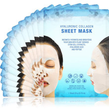 Professionelle, aufhellende und feuchtigkeitsspendende Collagen-Gesichtsmaske mit Hyaluronsäure